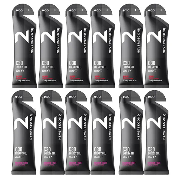 Neversecond C30 Energy Gel 6+6 Mix Pack - Goût au choix