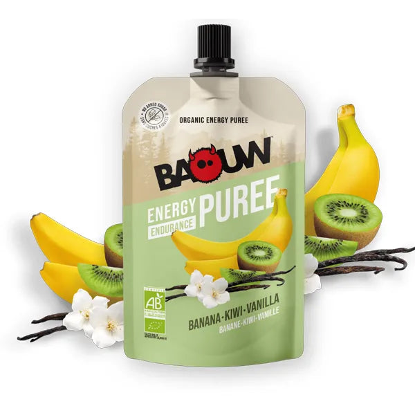 Baouw Purée Énergétique BIO (90g) - Banane-Kiwi-Vanille