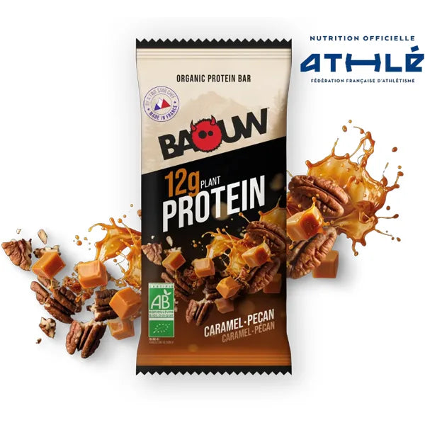 Baouw Barre Protéinée BIO (50g) - Caramel & Pécan