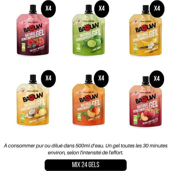 Baouw Gels Naturels BIO (24x85g) - Discovery Pack
