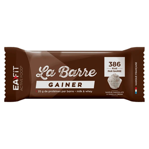 Eafit La Barre Gainer (90g) - Chocolat & Crème Vanille - DDM 18.07.2026