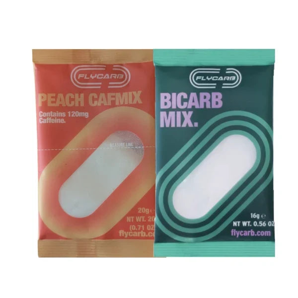 FlyCarb Bicarrb Kit - Bicarbonate de Performance - Pêche (Caféine)