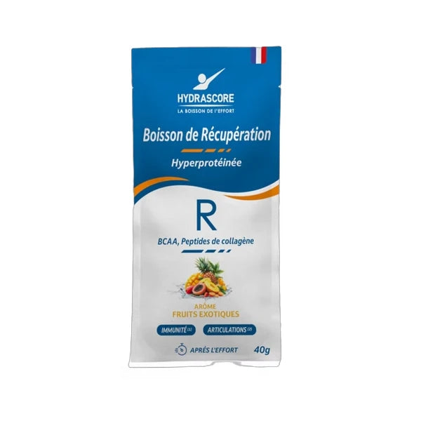 Hydrascore Boisson de Récupération Protéinée (40g) - Fruits Exotiques