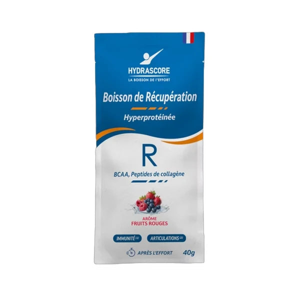 Hydrascore Boisson de Récupération Protéinée (40g) - Fruits Rouges