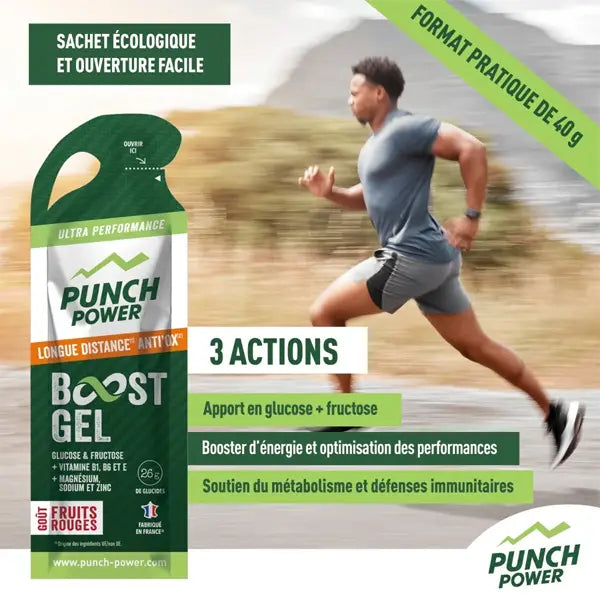 Punch Power Boost Gel Longue Distance Antiox (40g) - Fruits Rouges