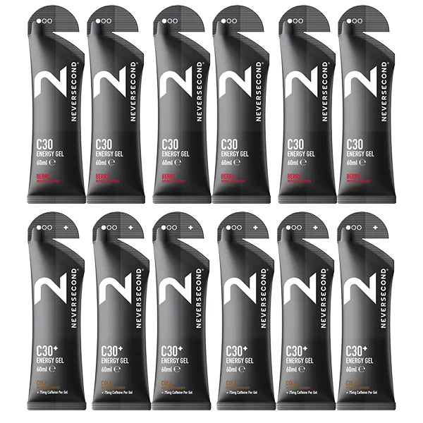 Nutri-Bay | NEVERSECOND C30 Energy Gel 6+6 Mix Pack - Taste of your choice