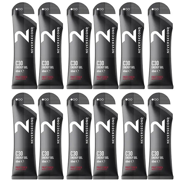 Neversecond C30 Energy Gel Box (12x60ml) - Goût au choix