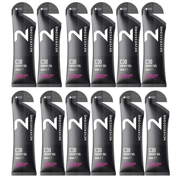 Neversecond C30 Energy Gel Box (12x60ml) - Goût au choix