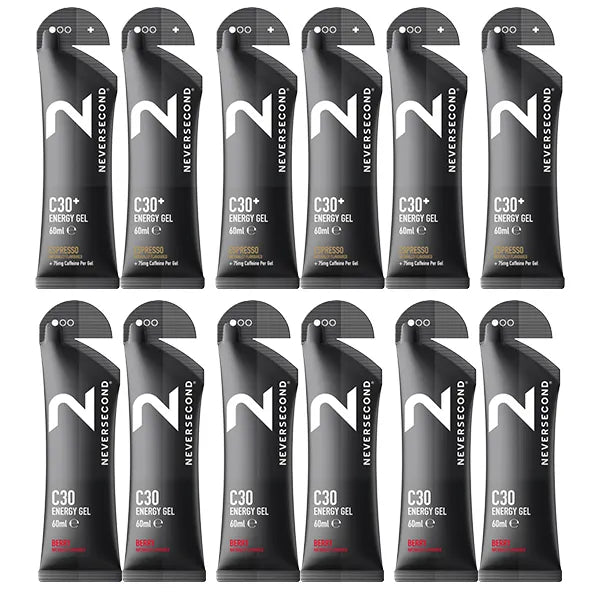 Neversecond C30 Energy Gel 6+6 Mix Pack - Goût au choix