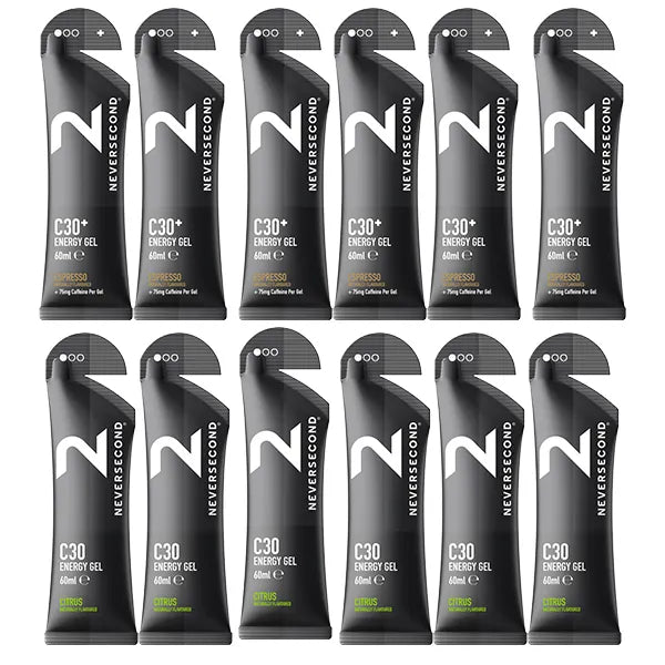 Neversecond C30 Energy Gel 6+6 Mix Pack - Goût au choix
