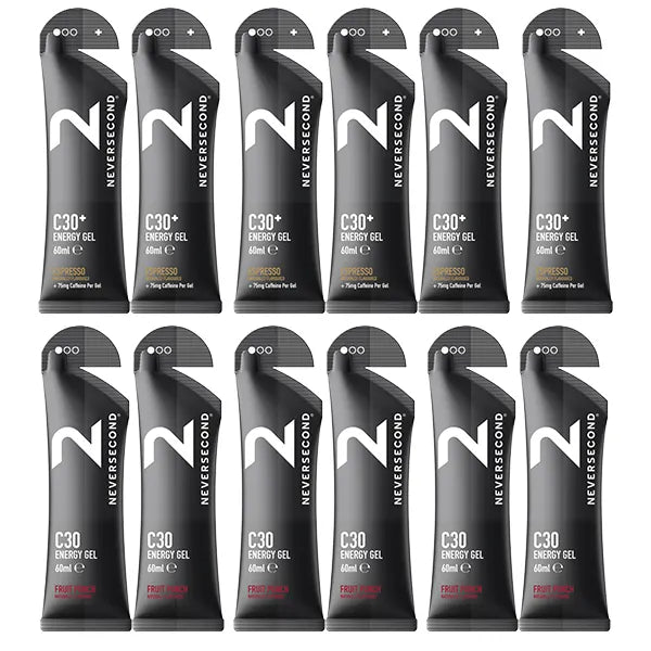 Neversecond C30 Energy Gel 6+6 Mix Pack - Goût au choix