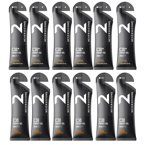 Neversecond C30 Energy Gel 6+6 Mix Pack - Goût au choix