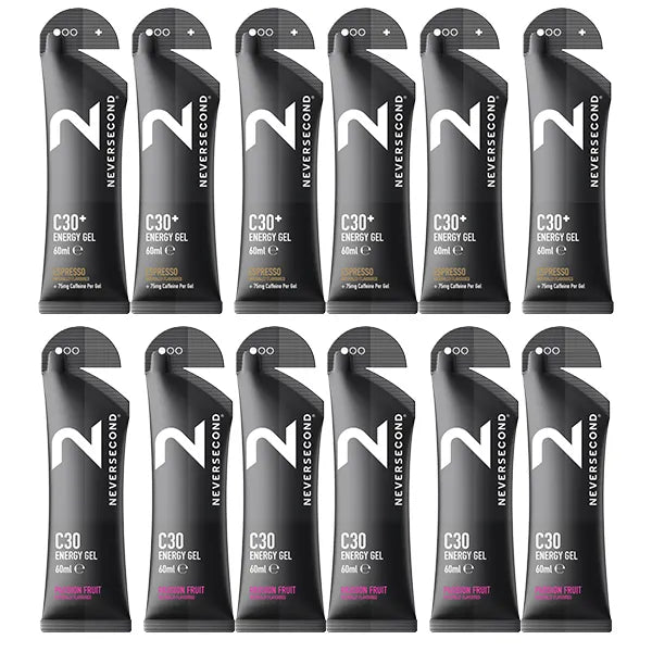 Neversecond C30 Energy Gel 6+6 Mix Pack - Goût au choix