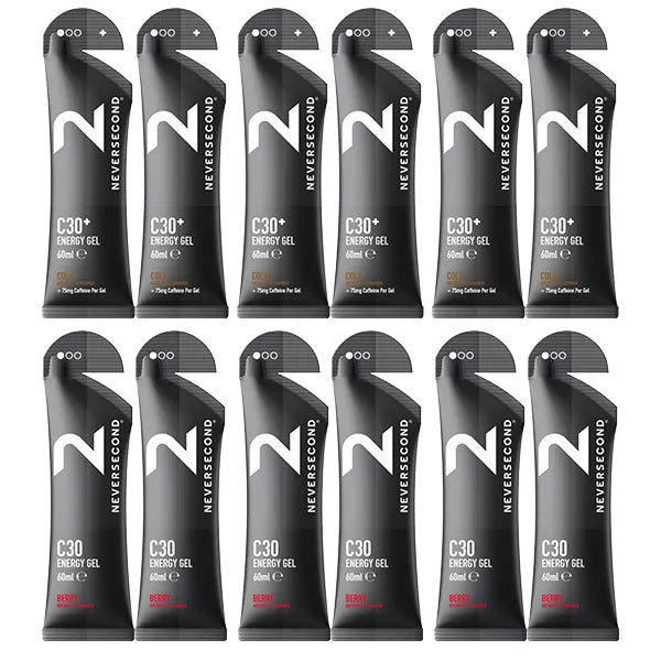 Neversecond C30 Energy Gel 6+6 Mix Pack - Goût au choix
