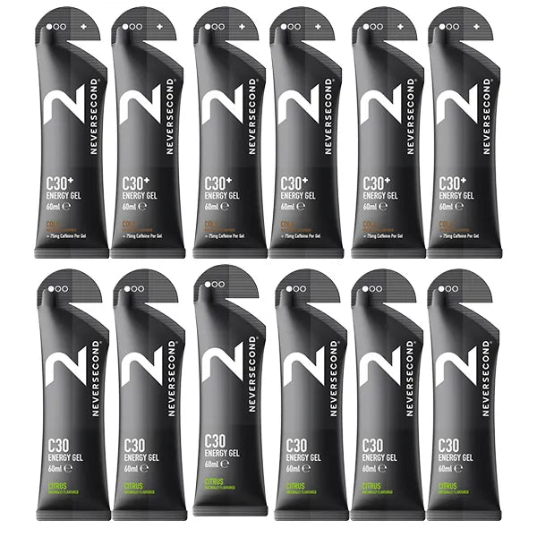 Neversecond C30 Energy Gel 6+6 Mix Pack - Goût au choix