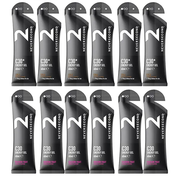 Neversecond C30 Energy Gel 6+6 Mix Pack - Goût au choix