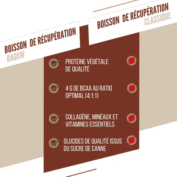 Baouw Boisson de récupération (500g) - Chocolat & Noisette
