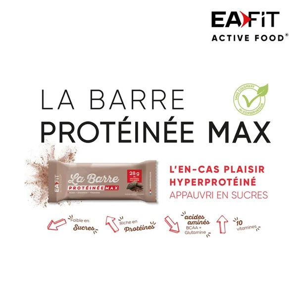 Eafit La Barre Protéinée Max (60g) - Chocolat Intense