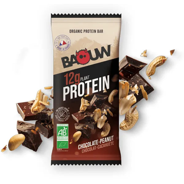 Baouw Barre Protéinée BIO (50g) - Chocolat & Cacahuète