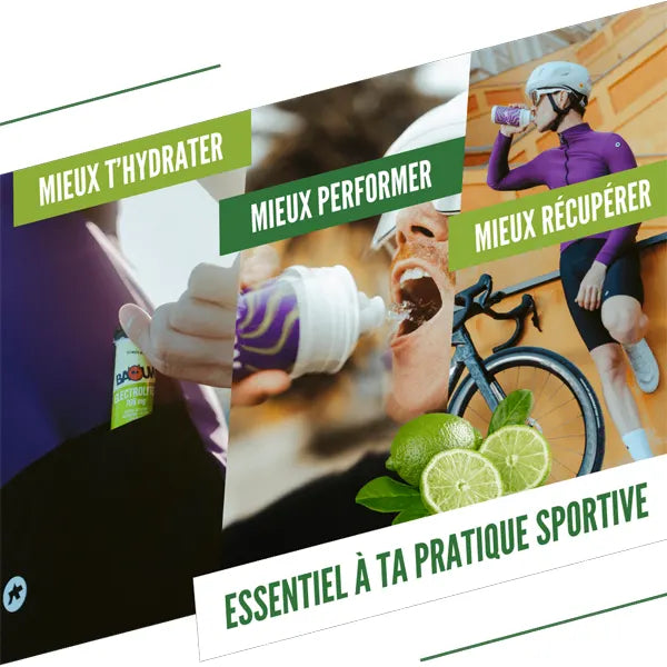 Baouw Pastilles d'Électrolytes (10x5g) - Citron Vert & Menthe