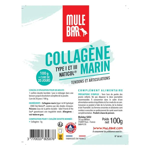 Mulebar Collagène marin type I et III Naticol® (100g)