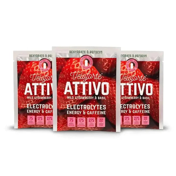 Veloforte Attivo Energy & Hydration Drink (25g) - Fraise et Basilic