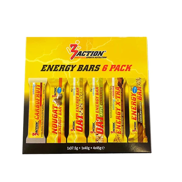 3Action Energy Bars 6 Pack - DDM 31.10.2026