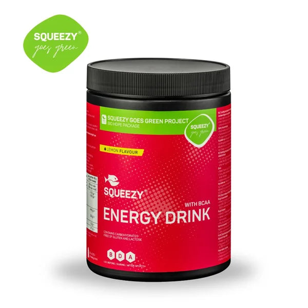 Squeezy Energy Drink with BCAA (650g) - Lemon