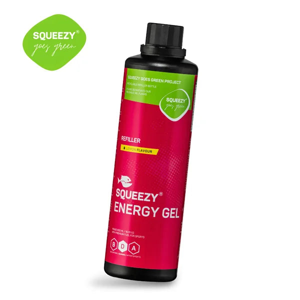 Squeezy Energy Gel Refiller (500ml) - Lemon (Caffeine)