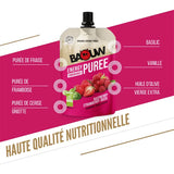 Nutri-Bay | BAOUW - Purée Énergétique BIO (90g) - Framboise-Fraise-Basilic
