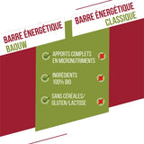 Nutri-Bay | BAOUW - Barre Énergétique BIO EXTRA (50g) - Framboise & Pistache