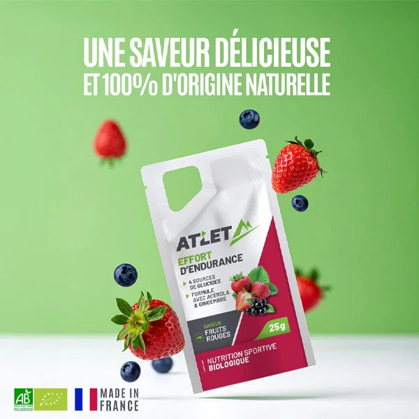 Atlet Gel Énergétique BIO (25g) - Fruits Rouges