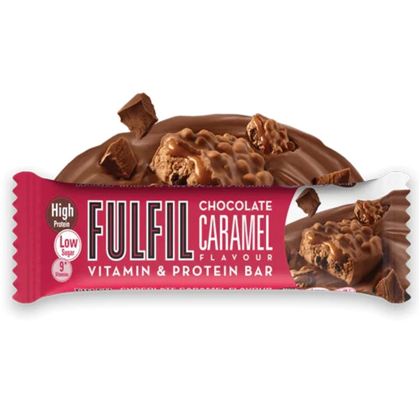 Nutri-Bay | FULFILL – Vitamin- und Proteinriegel (55 g) – Schokoladen-Karamell