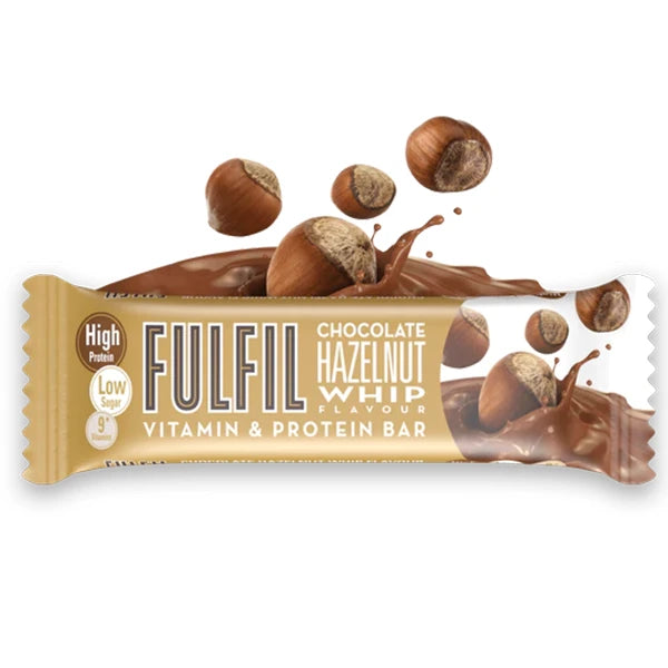 Nutri-Bay | FULFILL - Barretta vitaminica e proteica (55g) - Frusta al cioccolato e nocciole