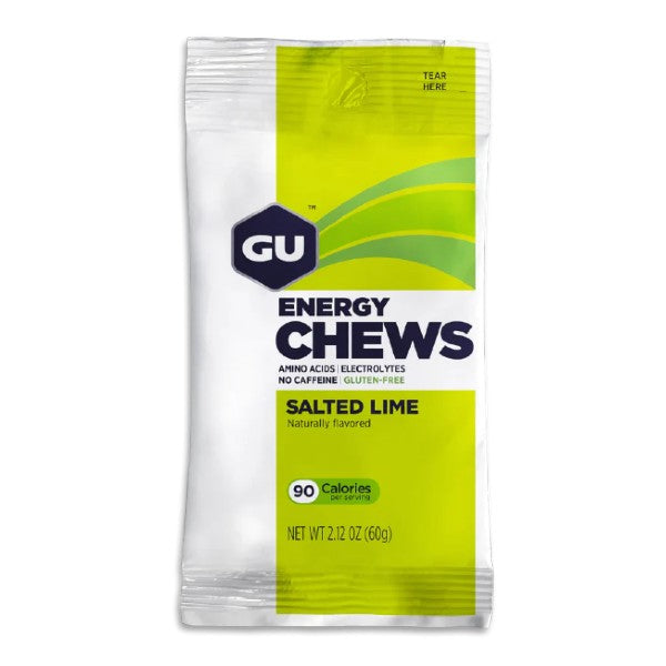 GU CHEWS - Gommes Énergétiques (60g) - Citron Vert Salé