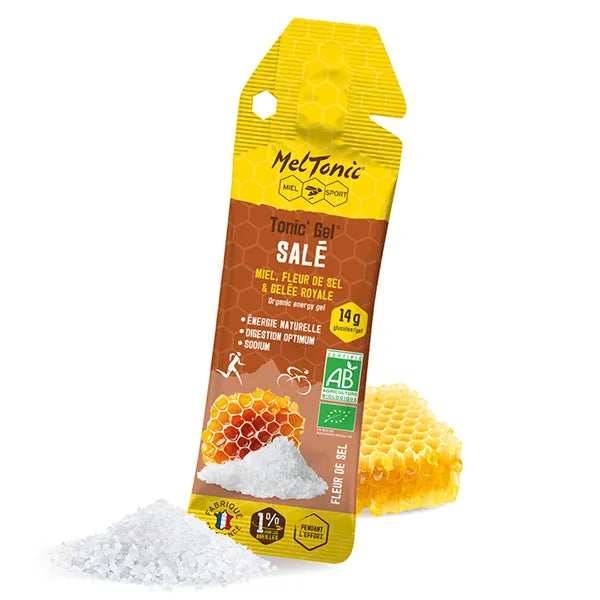 Meltonic Tonic'Gel Salé BIO (20g) - Miel, Fleur de sel & Gelée royale