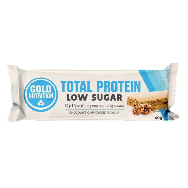 Baía Nutri | Barra de proteína GoldNutrition com baixo teor de açúcar (60g) - Gotas de chocolate