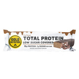 Nutri-bay | Barra cubierta de proteína baja en azúcar GoldNutrition Chocolate con sal