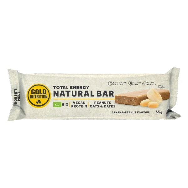 Nutri-baía | GoldNutrition - Barra Natural ORGÂNICA (35g) - Banana-Amendoim