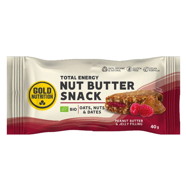 Baía Nutri | Snack de Manteiga de Nozes GoldNutrition BIO - Manteiga de Amendoim e Geléia