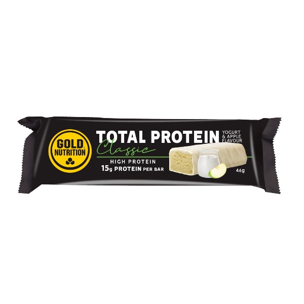 Nutri bahía | GoldNutrition - Barrita Proteica Total (46g) - Yogur y Manzana