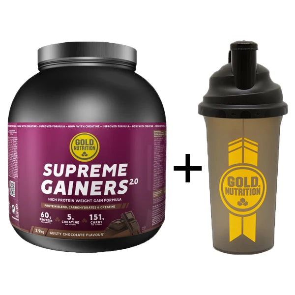 Nutri-Bucht | GoldNutrition - Supreme Gainers + Shaker Pack