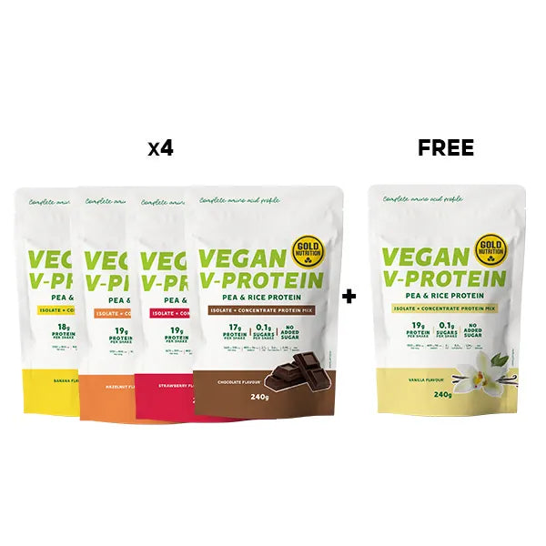 Nutri bay | GoldNutrition - V-Protein Discovery Pack 4+1 Free
