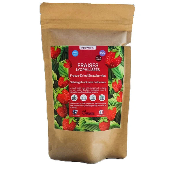 Morceaux de fraises lyophilisés acheter maintenant