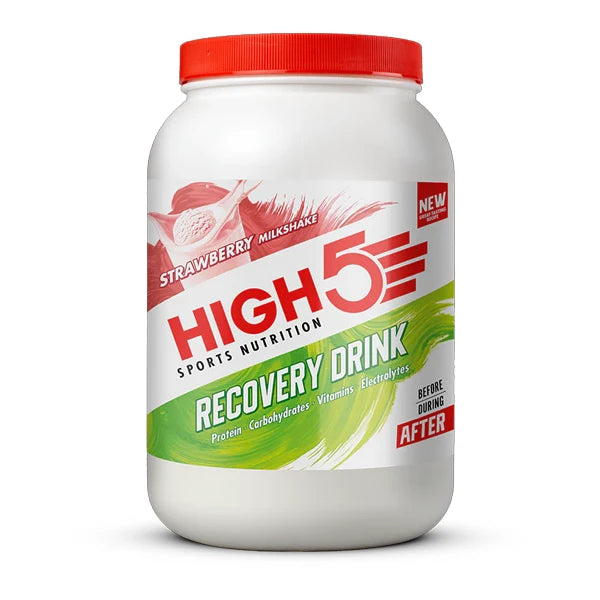 HIGH5 Recovery Drink (1,6kg) - Strawberry Milkshake {Nouvelle Formule}