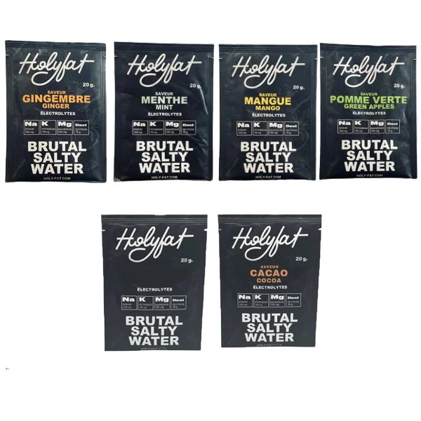 Nutri Bay | HolyFat - Brutaal Zout Energie Water (6x40g) - Mix Pack