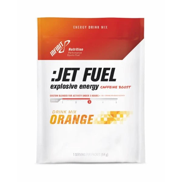 Infinit Nutrition Jet Fuel - Explosive Energy Caffeine Boost (64g) - Orange - DDM 01.07.2026