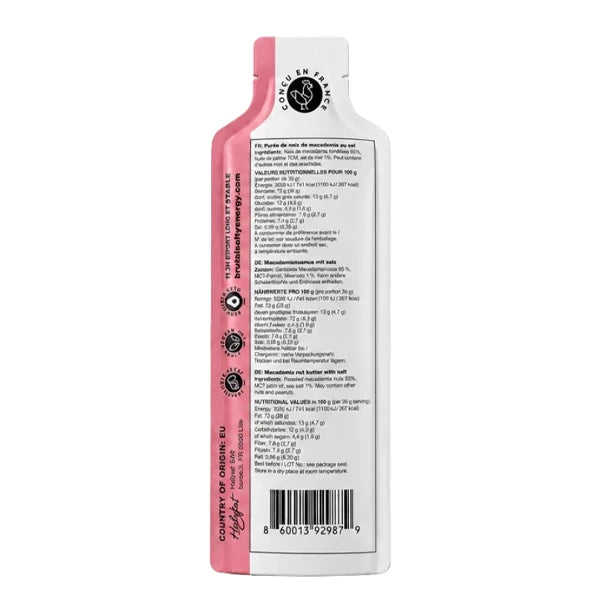 Brutal Salty Energy BSE - Purée Énergétique Zone 2 (36g) - Macadamia & Sel