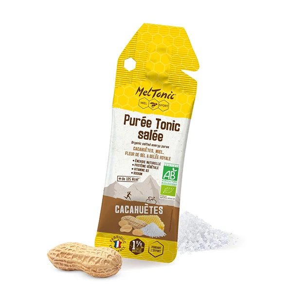 Meltonic Stick Purée Tonic Salée BIO (20g) - Cacahuètes, Miel & Gelée Royale