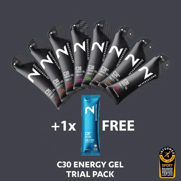 C30 Energy Gel 8+1 GRÁTIS - Pacote de teste